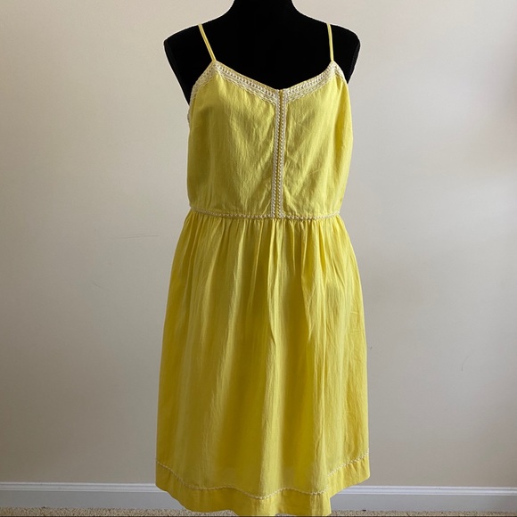 ann taylor loft yellow dress